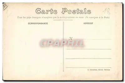 Bourges — Katedra — A. Anxenfans, wydawca, nr 978 — Rewers