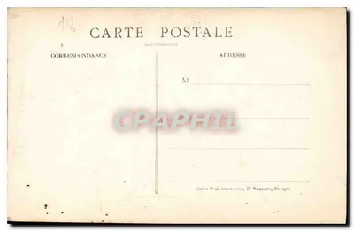 Mehun-sur-Yèvre (Cher) — De Ruïnes van het Kasteel van Karel XII — Uitgever E.M. n°5 — Achterkant