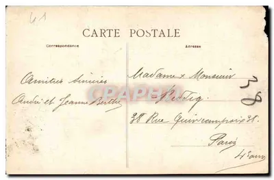Blois — Vue générale prise Quai Henri Chavigny — éditeur impr. sur la carte — Verso
