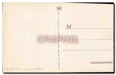 Widok na Mont-Boron — Nice — Wydawnictwo Artystyczne Munier — Rewers