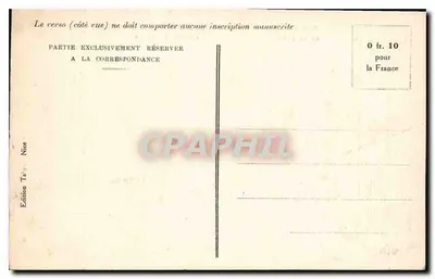CANNES — Statua Edouarda VII — Wydanie Taïra, Nice — Rewers