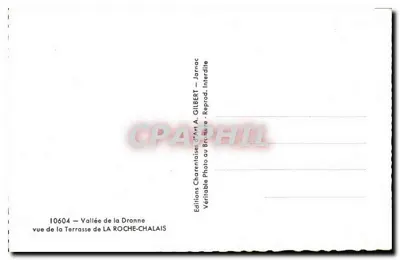 Vallei van de Dronne — uitzicht vanaf de Terras — Edities Charentaise d'Art A. GILBERT — Achterkant