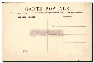 Castelo de BLOIS — Escadas de Francisco I — editor não visível, n° de série 6 — Verso