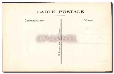 Basílica de N.-D de CLÉRY — Cabeça da Virgem em pedra (século XVI) — H. Lomaire, fot. edit. Orléans — Verso