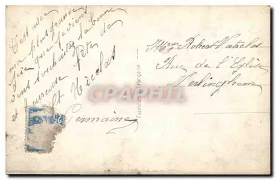 Młoda kobieta w futrze — kolorowana kartka pocztowa — wydawca Péco, nr 429 — Rewers