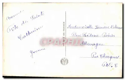 Jeune femme souriante — lilas — éditeur TA NOJER n° 3663 — Verso