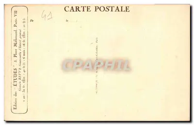 Castelo de Chaumont-sur-Loire — Loir-et-Cher — Edição das 'Études', 5, Place Saint-François-Xavier, Paris — Verso