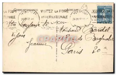 LYON — O Palácio de Justiça e o Coteau de Fourvière — LL, n°247 — Verso