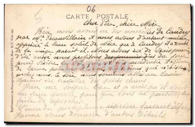 NICE - Widok z zamku - Zatoka Aniołów — Wydawnictwo Gilottas, nr 169 — Rewers