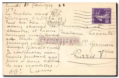 NICE - Panorama das Ponchettes — editor desconhecido, n° 170 — Verso