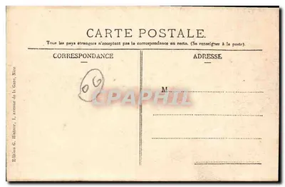 Nice — Vue générale prise du Château — Phototypie L. Deyphie & Cie, Nice — Rewers