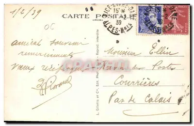 NICE — Między pergolami — L. Gilietto et Cie, n°7 — Rewers