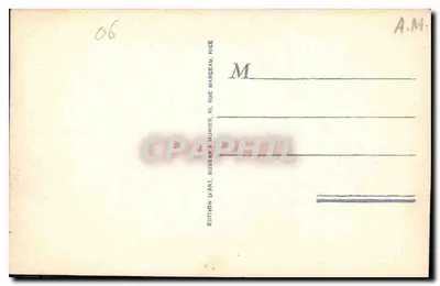 Eze — Miasto i most nad Średnią Cornichą — Wydanie A.M. nr 805 — Rewers