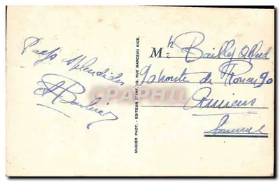 Zatoka Roquebrune i Księstwo Monako — R.M. — Munier Fot. - Wydawca, 16 Rue Marcelin, Nice — Rewers