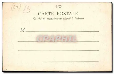 Compiègne — Hôtel de Ville — B.F. Paris — Rewers