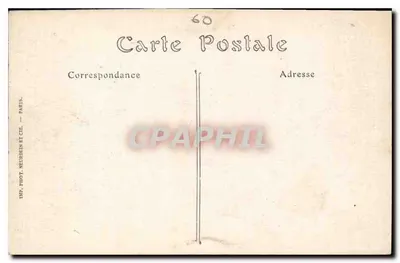 Park Pałacu w COMPIEGNE — Aleja Beaux-Monts — ND. Pbot. — Rewers