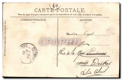 Zamek Chantilly (Oise) — Zamek i kaplica — Mme. Vve. Robineau, wyd., Chantilly (Oise) — Rewers