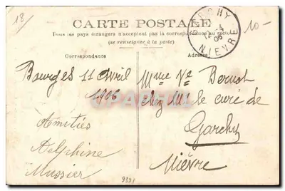 Bourges — Katedra — Wnętrze — Nouvelles Générales, n°109 — Rewers