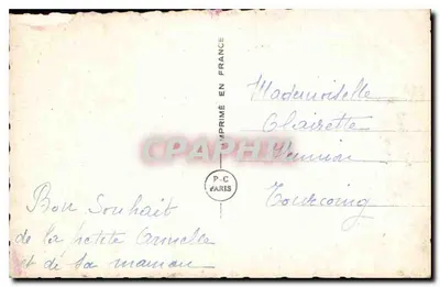 Femme tenant un bouquet — éditeur Berne Fête, n° 5718 — Verso