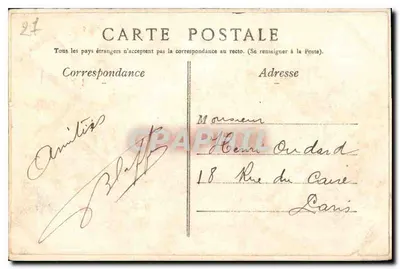 Chambord — O Castelo — Parte central — Editor: Grand & Van Sloots — Verso