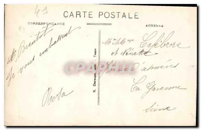 Chambord (L.-et C.) — Zamek (mon. hist.) i Most nad Cherem — Wydawca: Chambord (L.-et C.) — Rewers