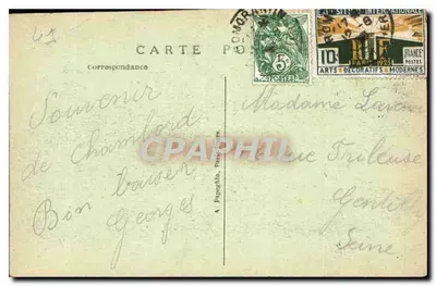Chambord — O Castelo — Cume de uma Torre do Donjon — A. P. — n°36 — Verso