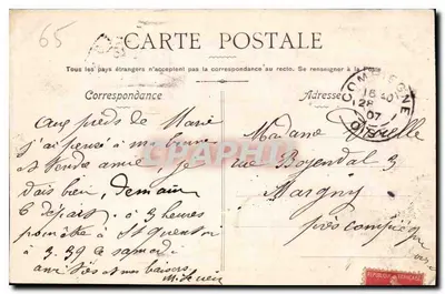 Lourdes — A Gruta — Clat, N°9 — Verso