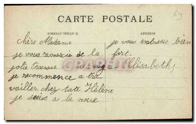 LYON — Katedra Fourvière — Karta pocztowa — Rewers