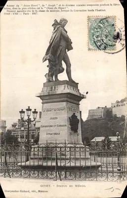 Givet - Estátua de Méhul — Canto do Departamento, editor Charpentier-Richard, Mézières