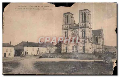 Neuvizy - A Igreja e a Praça - Canton de Novion-Porcien, Ardennes