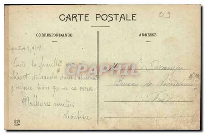 Auzat, perto de Vicdessos — Vista geral da vallée e col de Saleix, estrada de Aulus — Os Pirineus-Ariégeois, n° 477 — Verso