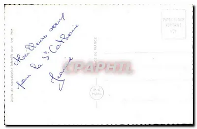Menina segurando um cesto de flores — St-Catherine — P-C Paris n°6728 — Verso