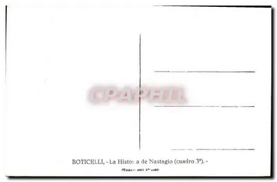 Botičelli - A História de Nastagio (quadro 3º) - Museu do Prado — Verso