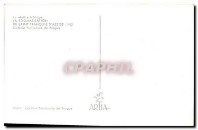 La Estigmatización de San Francisco de Asís — 1482 — Galería Nacional de Praga — Reverso