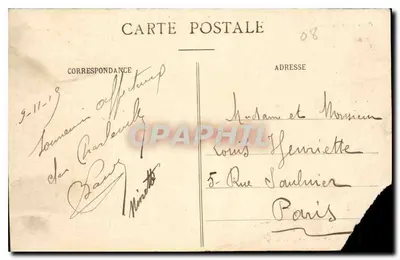 Charleville — Panorama Place Ducale — R. Lefèvre fils, nr 32 — Rewers