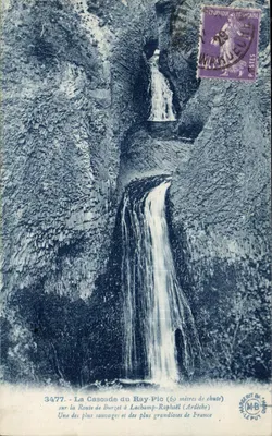 A Cascata do Ray-Pic — 60 metros de queda — Edições d'Art Margerit, Lyon