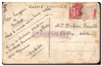 Ponte da Tuillère — estrada de Tournon — Gilho, Ardèche — Verso