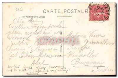 Cheverny (Loire-et-Cher) — Freska Jean Mosnier — Śmierć Adonisa — R.D. n°50 — Rewers