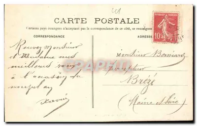 Chambord — Zamek — Skrzydło Henryka II — C. Vannier, wyd., Blois — Rewers
