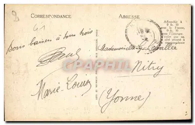 Zamek Chambord — Zbudowany dla Franciszka I w latach 1519–1533. Karol V tam mieszkał od 1725 do 1733. - ND — Rewers