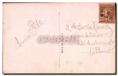 Mulher sorridente — com rosa e carta — editor S.O.L. n° 3577 — Verso