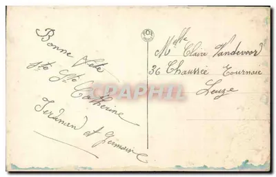 Viva Gisèle Catherine — retrato feminino — editora FEX Paris n°3576 — Verso