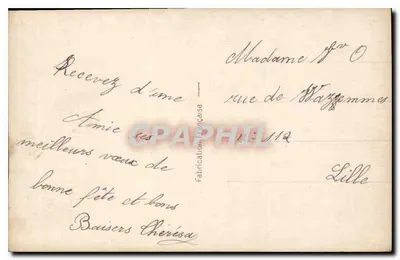 Retrato de Ste-Anne — editor Ste-Anne, n° 118 — Verso