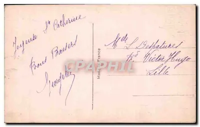 Uśmiechnięta młoda kobieta — kartka z wizytą — PC Paris 2839 — Rewers