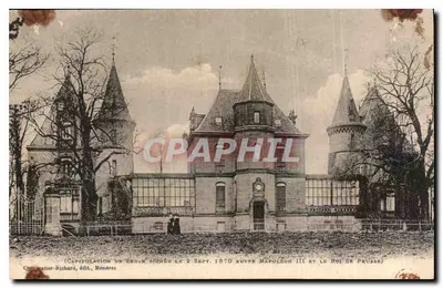 Castelo de Sedan — Capitulação assinada em 2 de Setembro de 1870 entre Napoleão III e o Rei da Prússia — Chevrotier-Richard, editor Mézières
