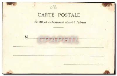 Castelo de Sedan — Capitulação assinada em 2 de Setembro de 1870 entre Napoleão III e o Rei da Prússia — Chevrotier-Richard, editor Mézières — Verso