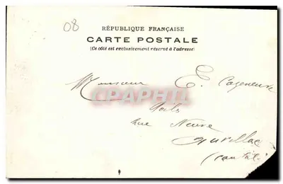 Castelo da Croix Piot em Sedan — batalha de Sedan — Ed. Genin, Sedan — Verso