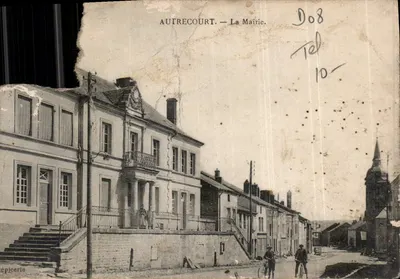 Bilhete postal antigo Autrecourt A Prefeitura