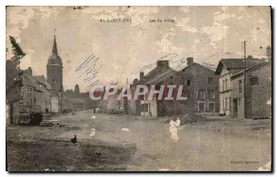 Bilhete postal antigo Autrecourt village