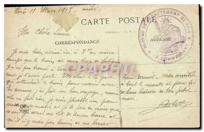 Foix (Ariège) — Vista Panorâmica — Editor não identificado — Verso